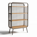 Open boekenkast van metaal en hout 80 x 30 x 120cm voor woonruimte